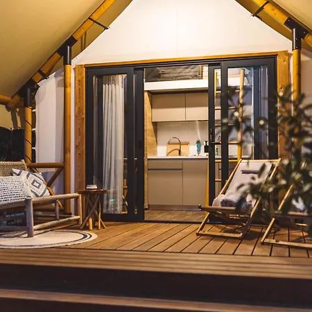 אוהל מפואר Glamping Olive And Sea *