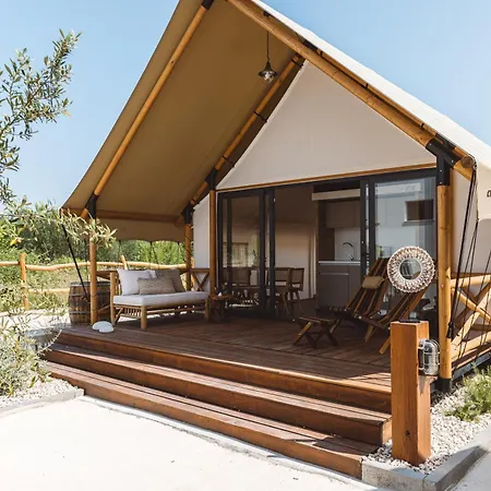 אוהל מפואר Glamping Olive And Sea *